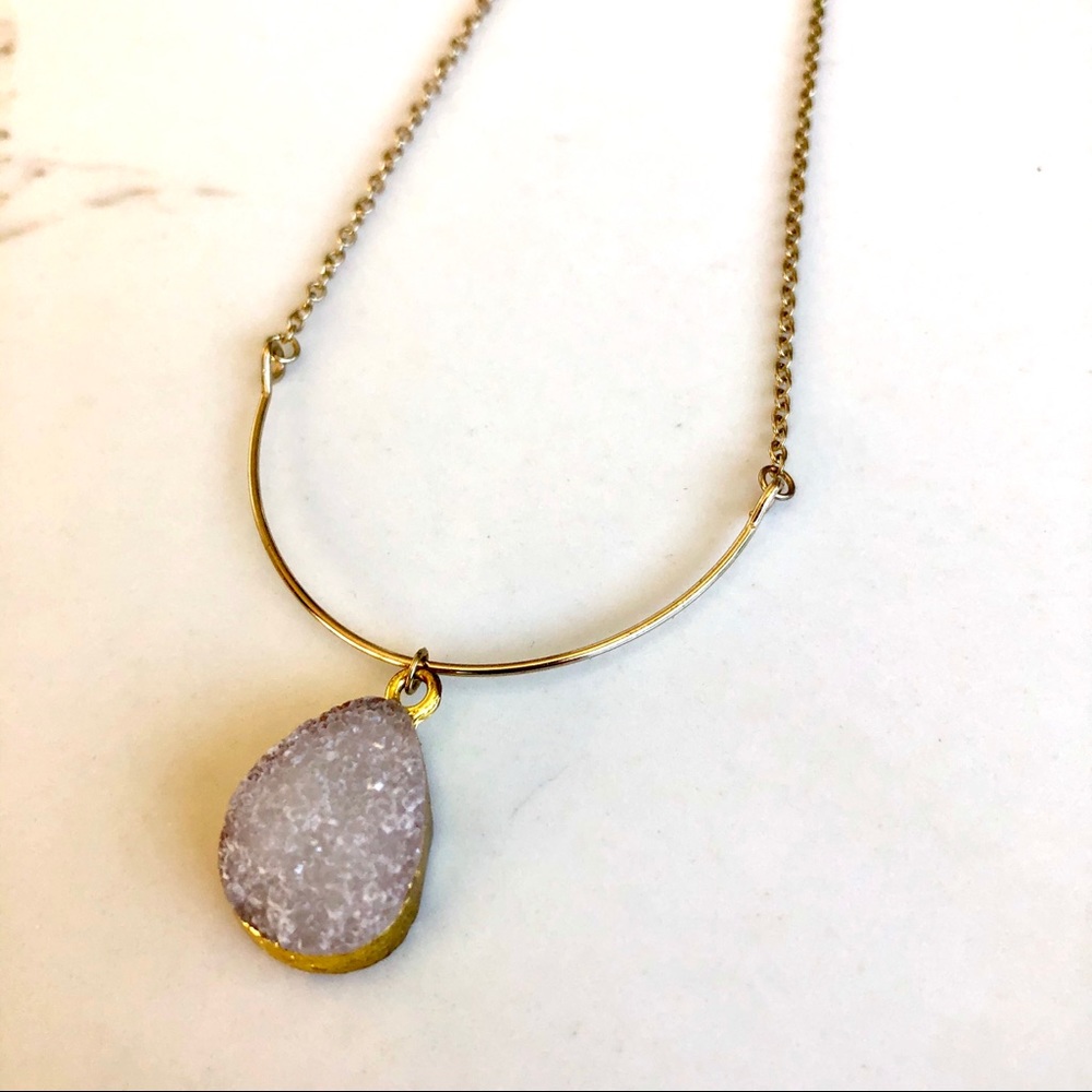 Geode necklace
